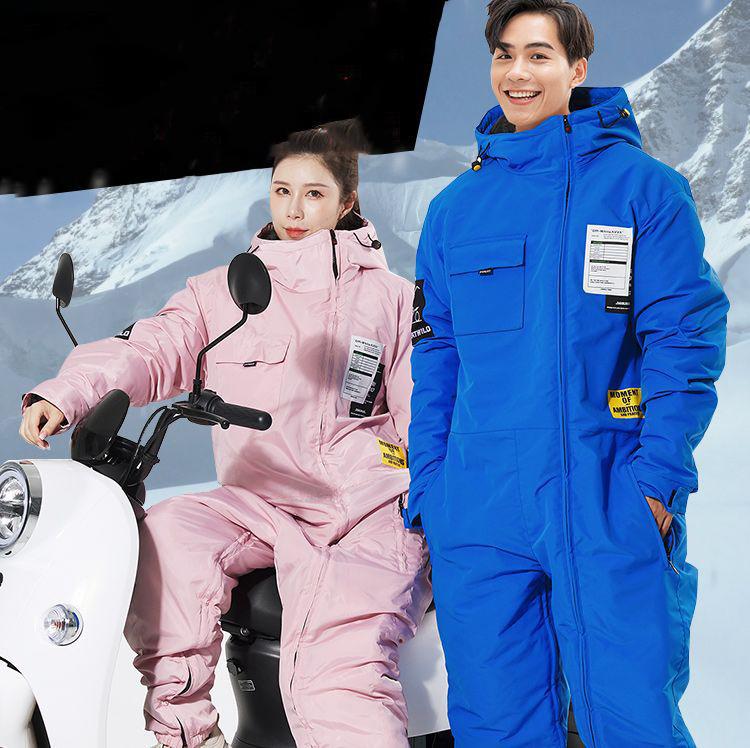 Motorcycle Jacket Winter ColdProof Windproof Cross Equipment Men's Women's Ski Fishing Set Velvet