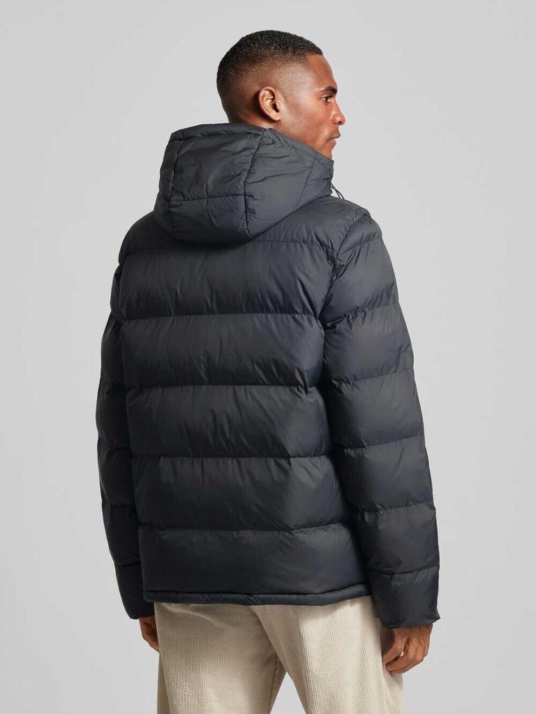 Winterjacke GANT Steppjacke Label-Patch schwarz