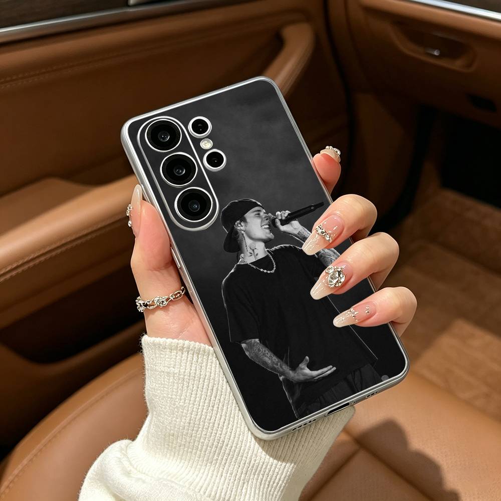 Top pop male singer Justin-B- Bieber Clear Phone Case for Samsung S25, S24, S21, S22, S23, S30, Ultra, S20, Plus, FE, Lite