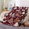 1Pc Vintage Santa Claus Portrait Blanket Soft And Comfortable Casual Warm Camping Travel Christmas Halloween Gift M91734