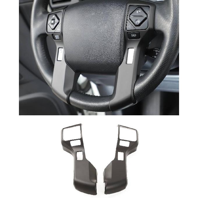 Voodonala for 4runner Steering Wheel Cover Decoration Trim fit Toyota 4runner SUV 2010-2019(Carbon Fiber Grain)