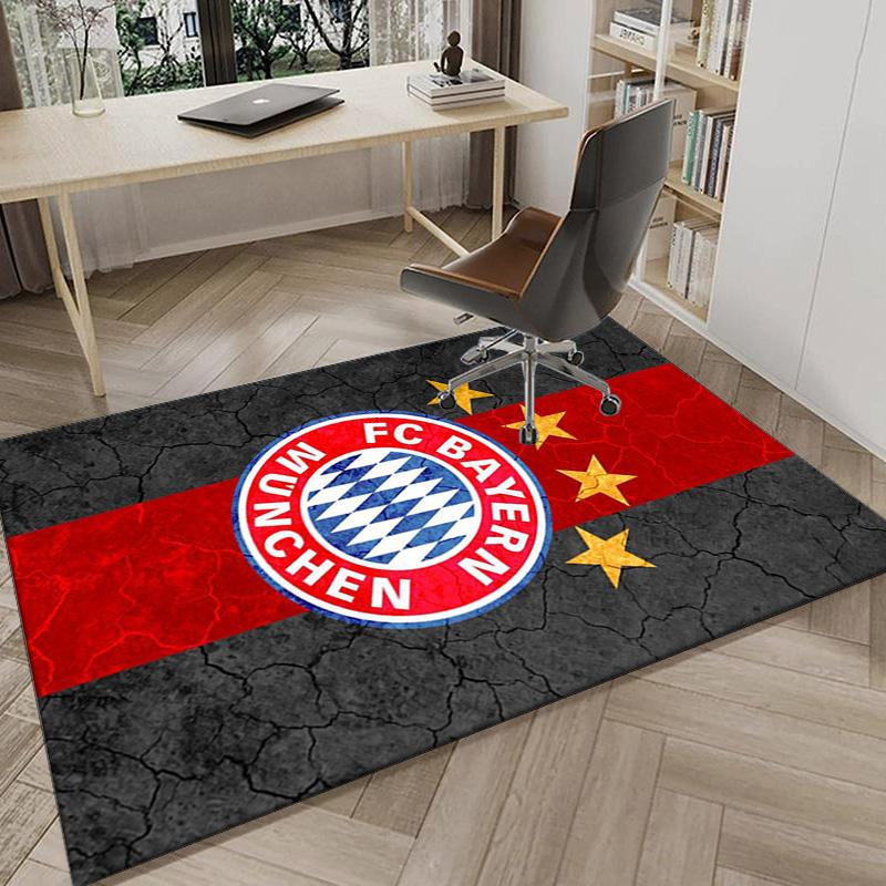 Munich FC Crest Printed Area Rug for Office, Chair Rug, Decorative Carpet Floor Mat, Large Size Fan gifts Christmas gifts