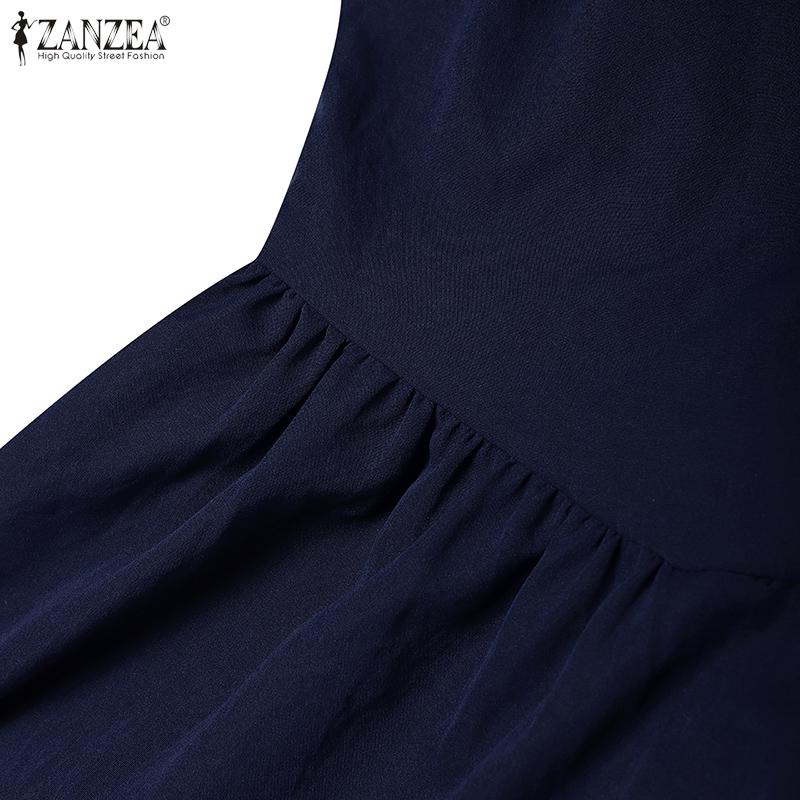 ZANZEA Womens Summer Casual Straps Sleeveless Slip Dress