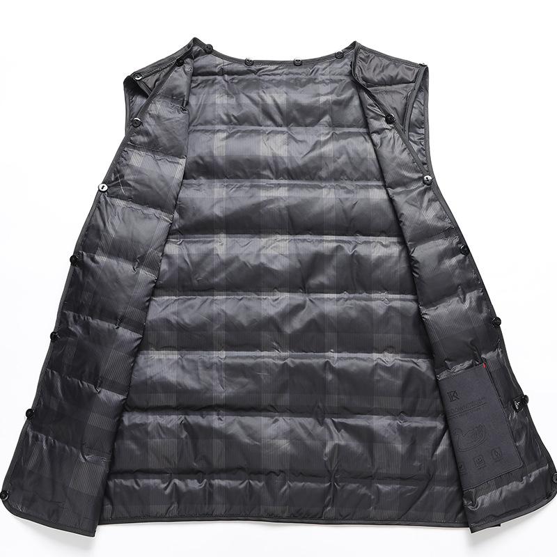 Double-sided Woolen Coat Jacket Medium and Long Lapel Business Casual Down Take-off Liner Wool Coat
