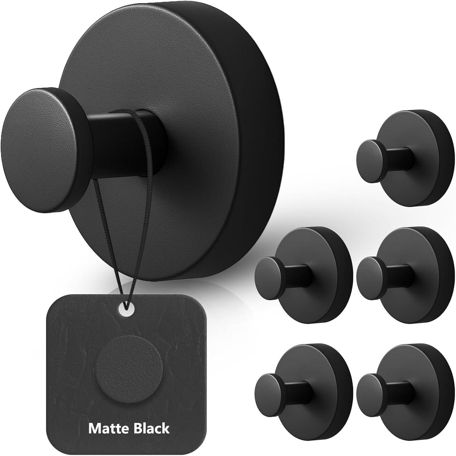 

Крючки для душа для внутренней части душа, Крючки на присосках для стеклянного окна, Съемные крючки для полотенец для ванных комнат, 6 штук(черный) чёрный