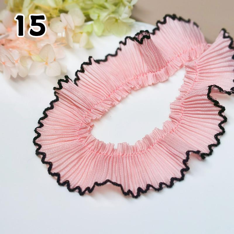 1M Lace Ribbon Sheer Chiffon Elastic Ruffle Ribbon Lace Trim for Dress Diy Apparel Sewing Fabric Wedding Party Accessories New