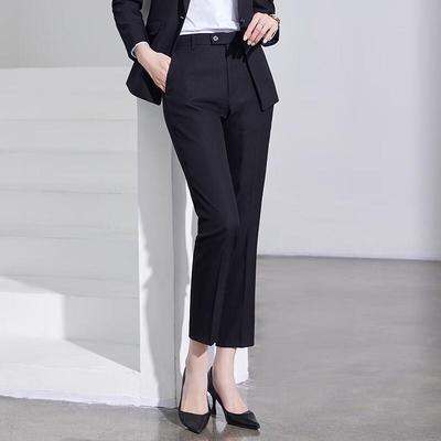 Women's High-Waist Slim Fit Suit Pants