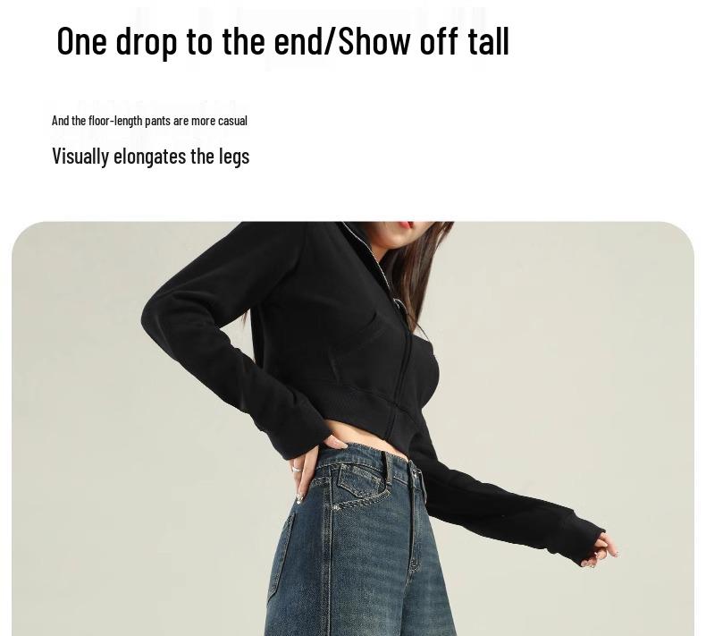 High-Waisted Wide-Leg Jeans for Women: 2025 Retro Loose Fit with Plus Velvet for Spring, Autumn, and Winter