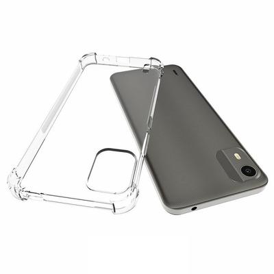 For Nokia C12 4G/C12 Plus/C12 Pro Anti-slip TPU Phone Cover Four Corner Airbag Protection Anti-drop Phone Case