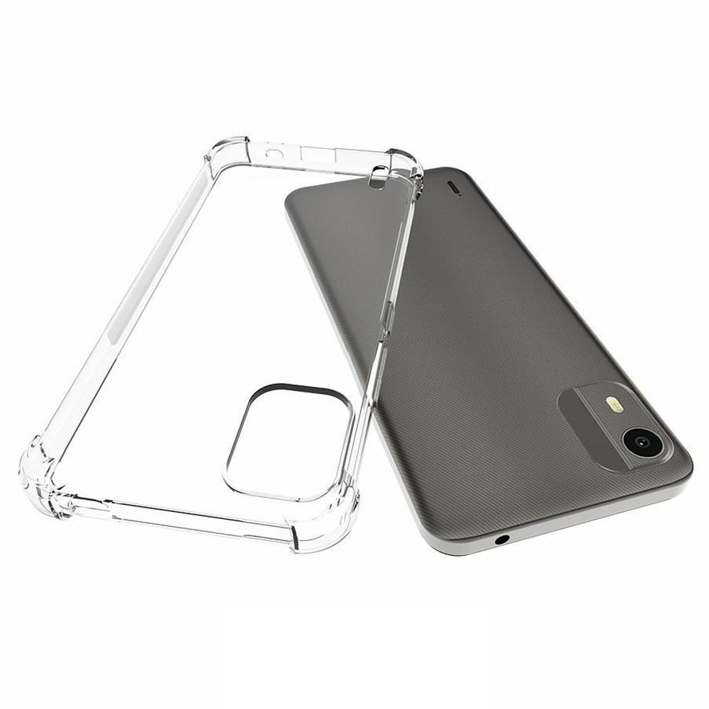 

For Nokia C12 4G/C12 Plus/C12 Pro Anti-slip TPU Phone Cover Four Corner Airbag Protection Anti-drop Phone Case A