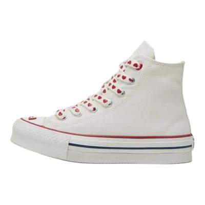 All Star Lift Classic Comfort Support High Top Canvas Shoes Unisex Sneakers White Red A19062C