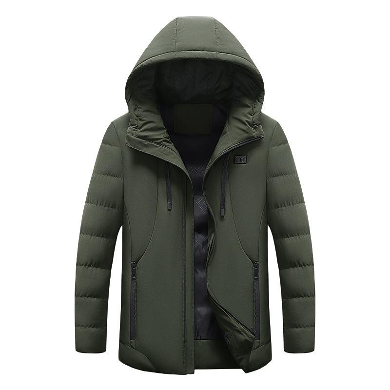 Smart heating cotton-padded clothes USB electric heating constant temperature keeping warm casual outdoor cold-proof jacket couple models