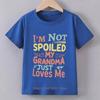 My Grandma Print T-shirts for Boys Girls Summer Children Casual Comfortable Colorful Tops Kids Crew Neck Short Sleeve T-shitrs