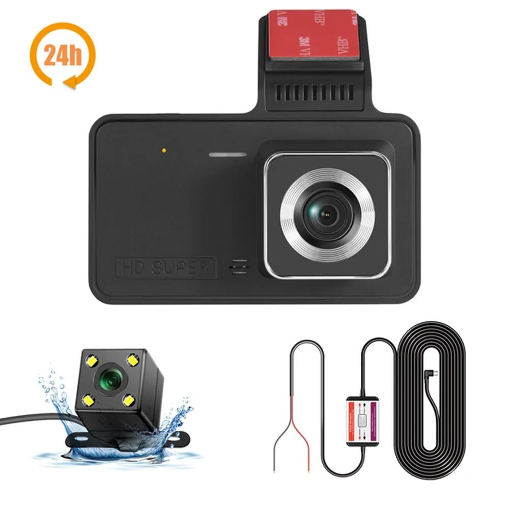 Dash Cam Front and Rear View Camera Video Recorder Dual Lens Car Dvr Cycle Recording Night Vision G-sensor 1080P Dashcam 4 Inch