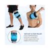 (Purple) New ice-padded knee pad ice pack patch after joint spraining gel cooling to tie sports knee pad