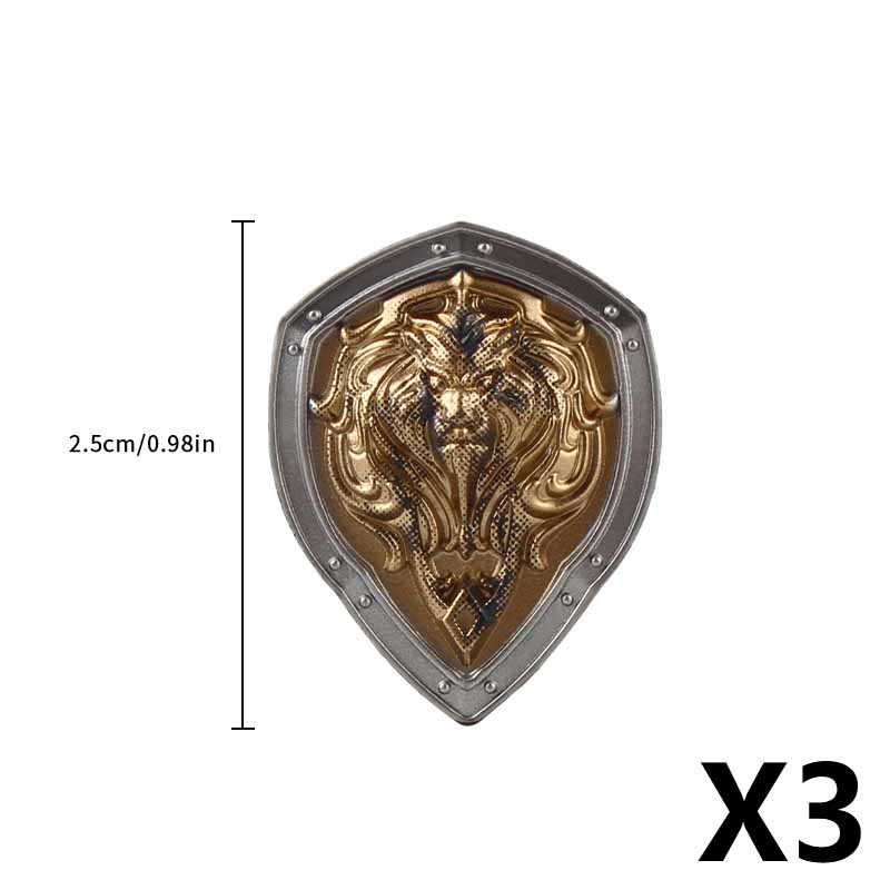 Medieval Figure Weapons Accessories Kits Building Blocks King Sword Lion King Shield Trident Battle Double-edged Axe Brick Toy
