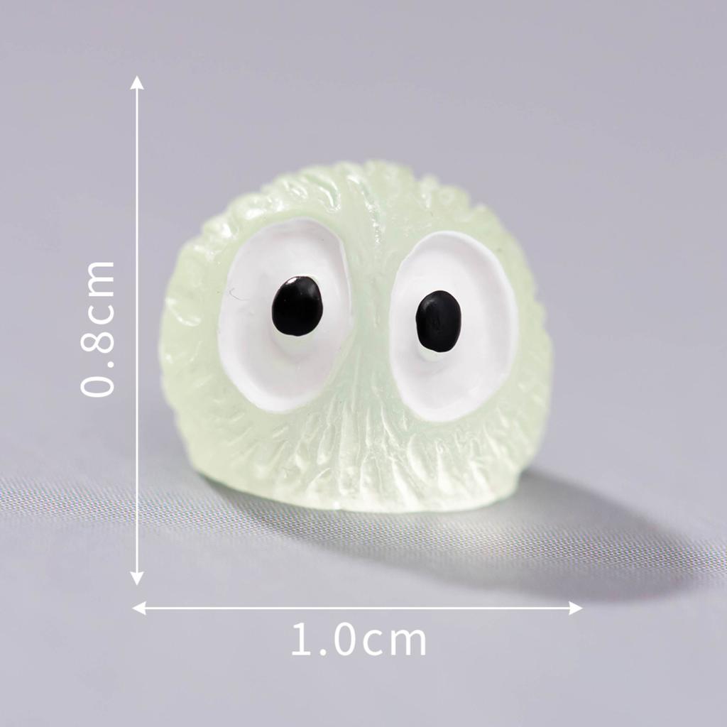 Glow-in-the-Dark Resin Figurine Micro-Scenery Decorative Ornament Cartoon- Adorable Viral Glowing Desktop Craft Item