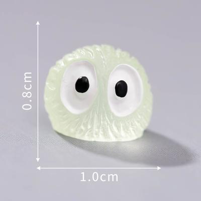 Glow-in-the-Dark Resin Figurine Micro-Scenery Decorative Ornament Cartoon- Adorable Viral Glowing Desktop Craft Item