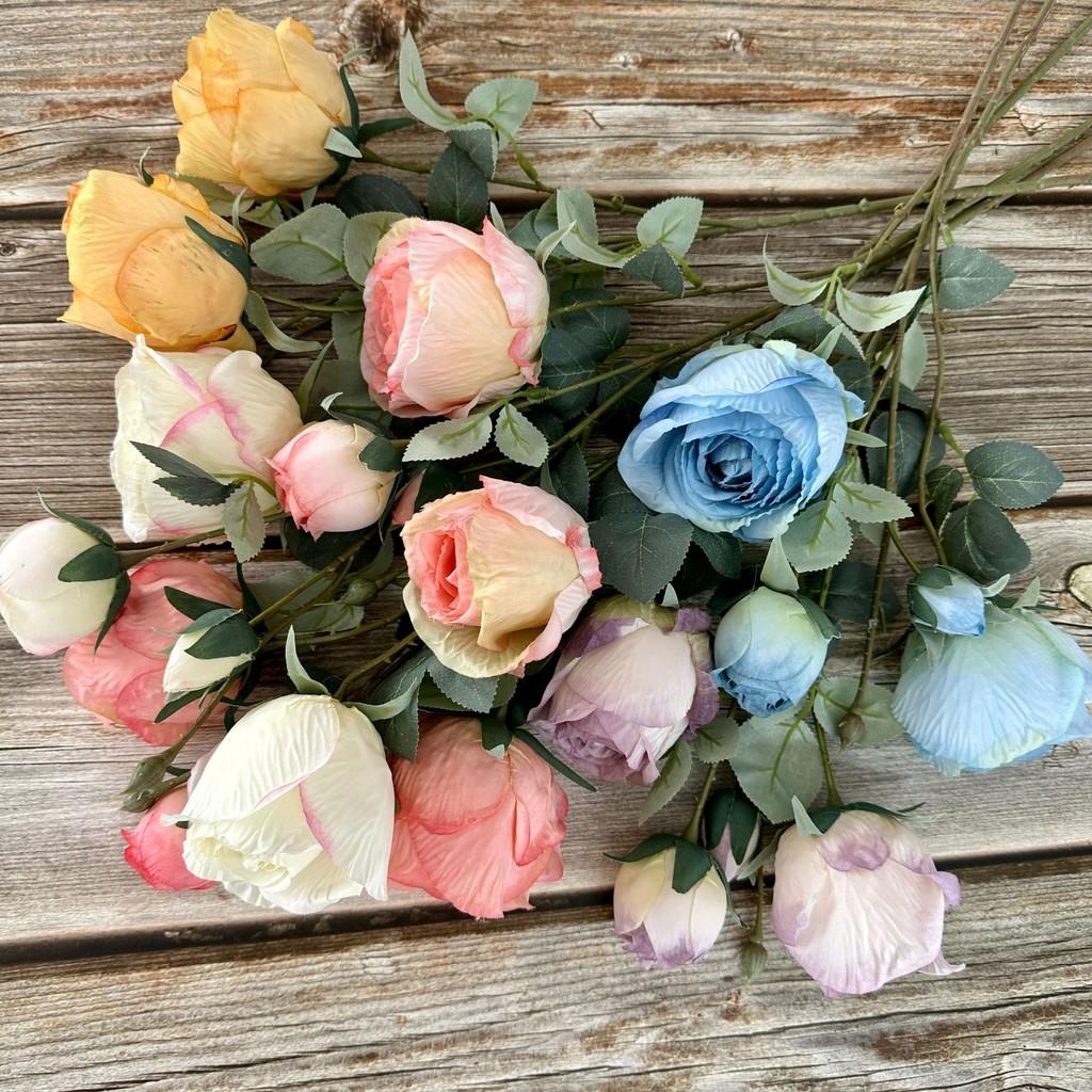 Rose Plants Simulated Wedding Hotel Restaurant Decoration Ornament Desktop