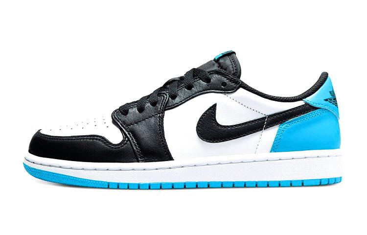 Jordan 1 Retro Low OG Black Dark Powder Blue GS CZ0858-104 36.5