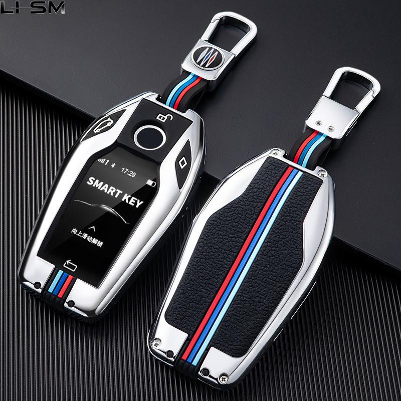 Custodia per Chiave Auto Copertura Portachiavi per Bmw Serie 1 3 5 7 X1 X3 X5 X6 X7 F30 G20 F34 F31 G30 G01 F15 G05 I3 M4 Serie Accessori Auto