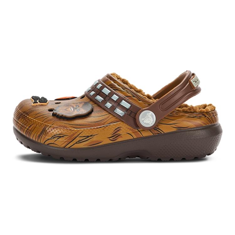 Crocs Star Wars x Classic Lined Clog Kids Chewbacca Kids Sneakers Brown Espresso 208814-206