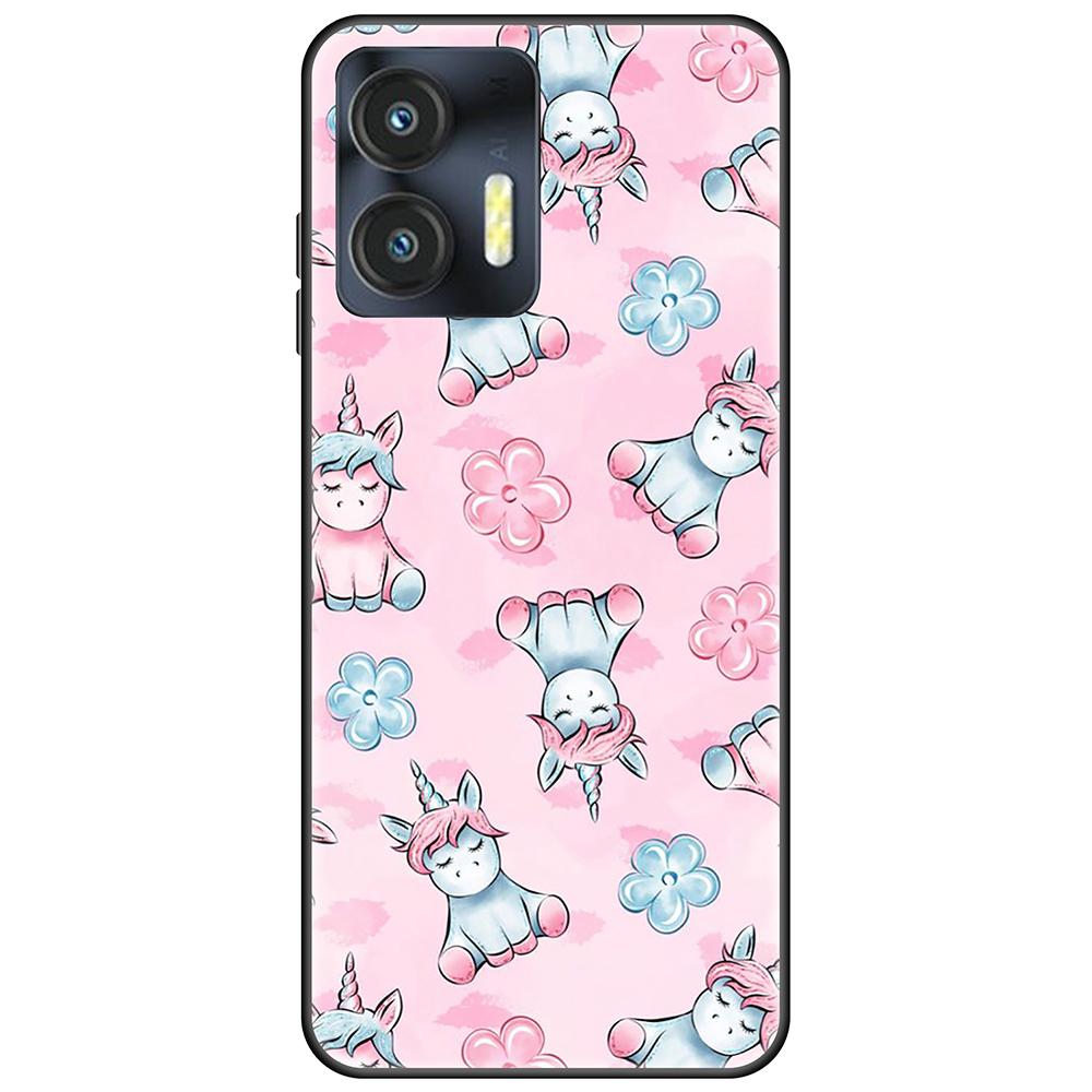For Oukitel C35 Svart Deksel Tpu Søt Tegneserie Bakdeksel på OukitelC35 Full beskyttelse støtsikker Ultratynn bumper
