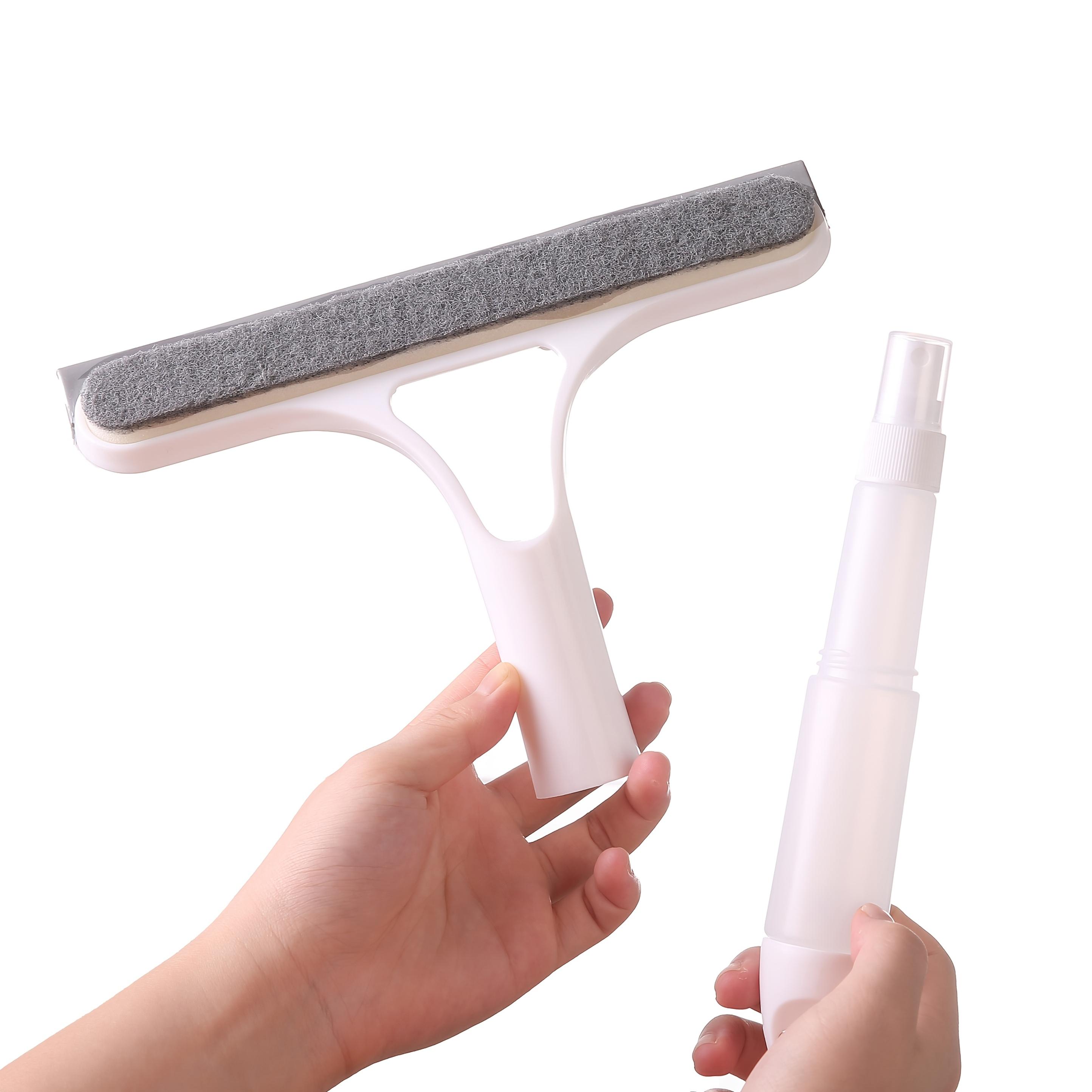 

Household Multi-function Glass Cleaning Mirror with Watering Can 3 in 1 Glass Scraper Window Scraper білий