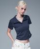 AVANDRESS Dion Sorona Open Collar Tee_3 Colors