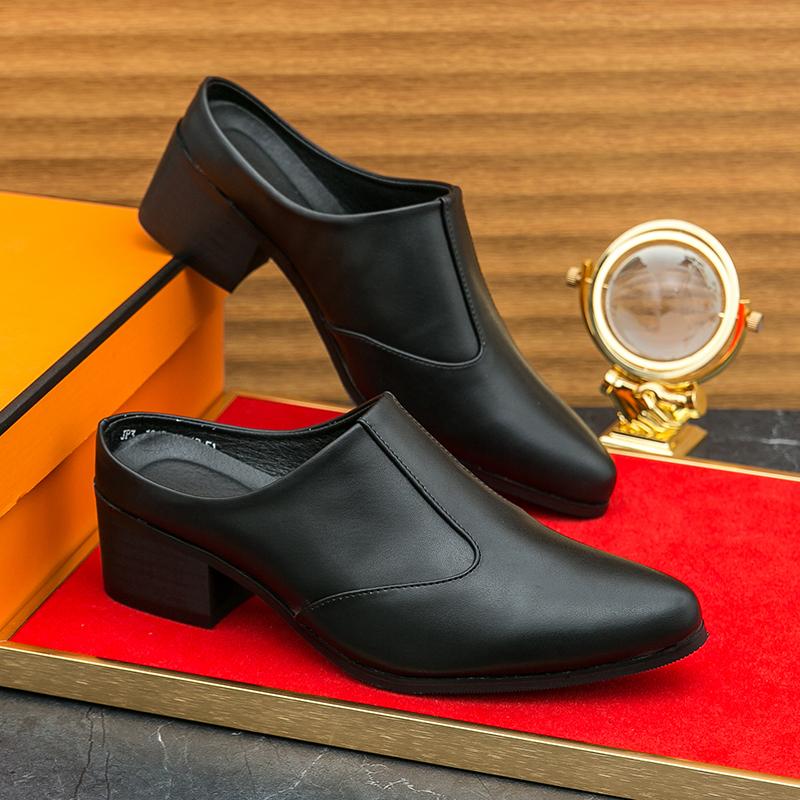 Summer Men Half Slippers Mixed Colors Shoes Male Slip On Casual Mules Moccasins Breathable Penny Loafers Zapatos Hombre