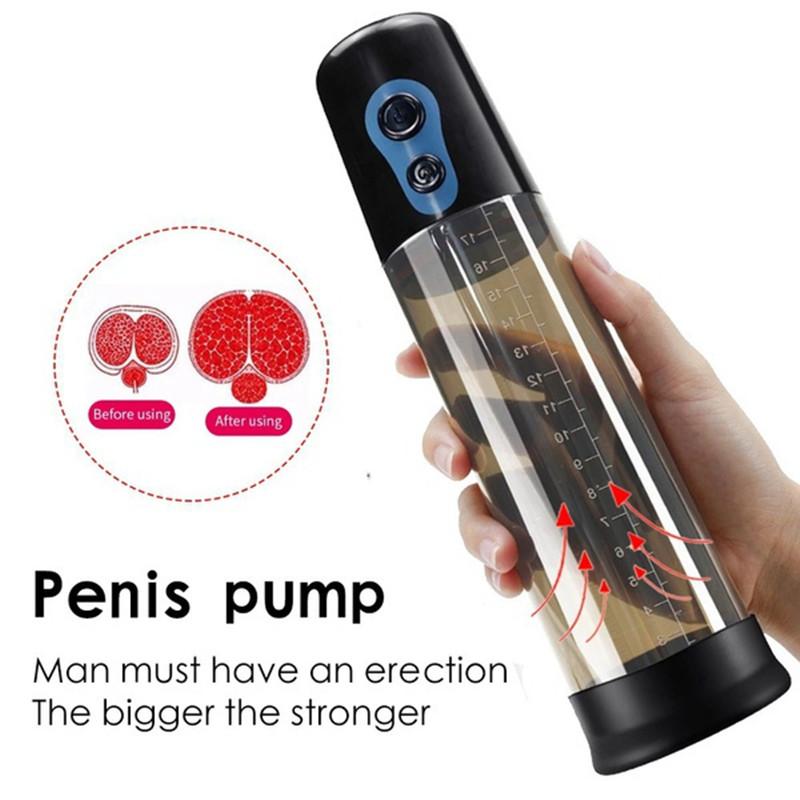 Electric Penis Pump Vacuum Pum Penis Extender Vacuum Pump Penile Enlarger Erection Male Masturbator  Sex Toys for