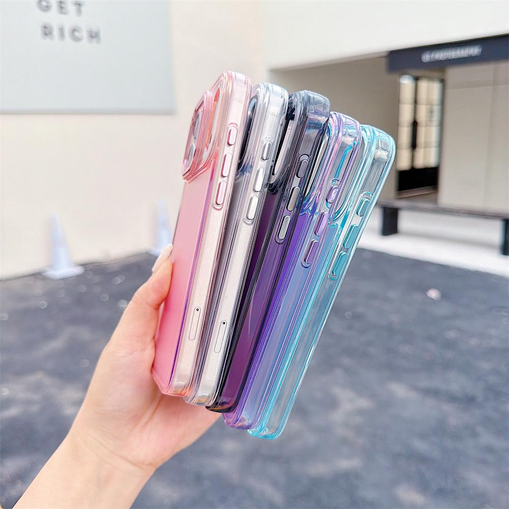 Luxury Color Chameleon Phone Case For iPhone 17 Pro Max Air 16 15 Plus 14 13 12 11  X XS Shockproof Protective Mobile Back Cover