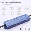 Constant Voltage 24V 200W 8,5A Dimmable LED Driver, Waterproof IP67 Transformer, AC 110V Triac Power Supply, LED Adapter for LED Light, Computer