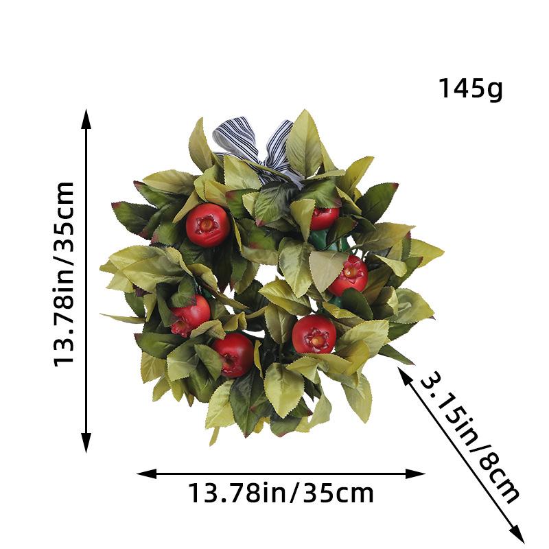 

Зеленое растение Подвеска на дверь Праздник урожая Гранатовый венок Украшение Осенний цвет