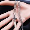 Viking Sword Stainless Steel Pendant Necklace for Women Men Silver Color Charm Long Classic Gothic Necklaces Jewelry N8131S05