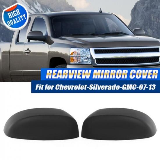 Mirror Cover Caps For 2007-2013 GMC Sierra 1500 Chevy Silverado 1500 Left &Right