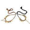Hand Rubbed Cotton Clavicle Chain Braided Rope Neckchain Tibetan Pendant Choker Adjustable Length Necklace Jewelry