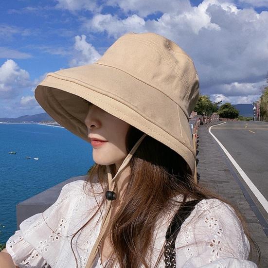 Cappello da Pioggia Secchio Impermeabile con Mentoniera, Cappello da Sole ad Asciugatura Rapida, Cappello a Tesa Larga con Ventilazione in Rete Traspirante, Copricapo Estivo