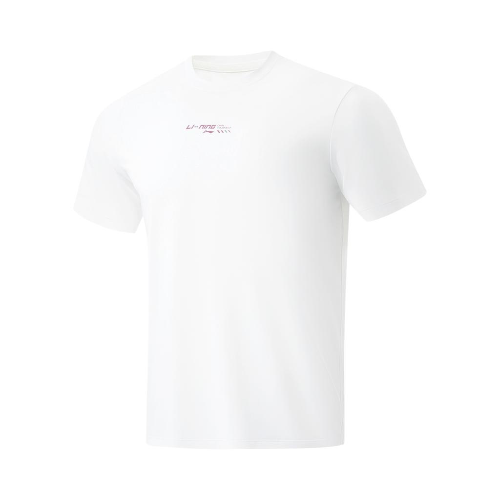 Li-Ning Comfortable Versatile Breathable Short Sleeve T-Shirt Men Tops Off-White ATSU023-6