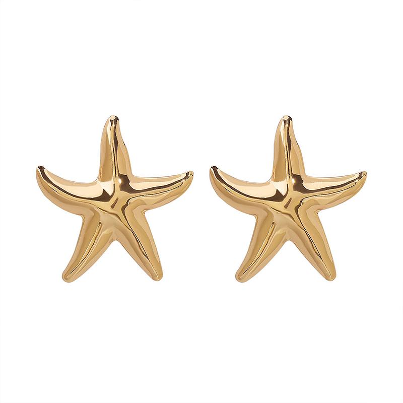 Vintage náušnice s hvězdicemi Minimalistické visací náušnice Plážové prázdninové puzetové náušnice pro ženy