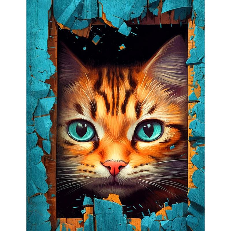 

5D DIY Diamond Painting Animal Icon Mosaic Real Rhinestone Cross Stitch Embroidery Mural 20x30cm