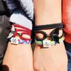 Whale Tail Charm Bracelet Jewelry Gift for Women Nylon Rope Wristband Bracelet