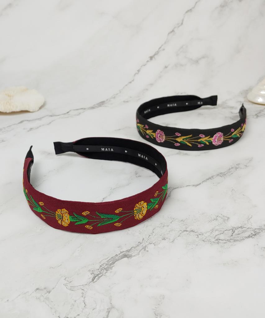 Maia Rose Garden Headband - Brown