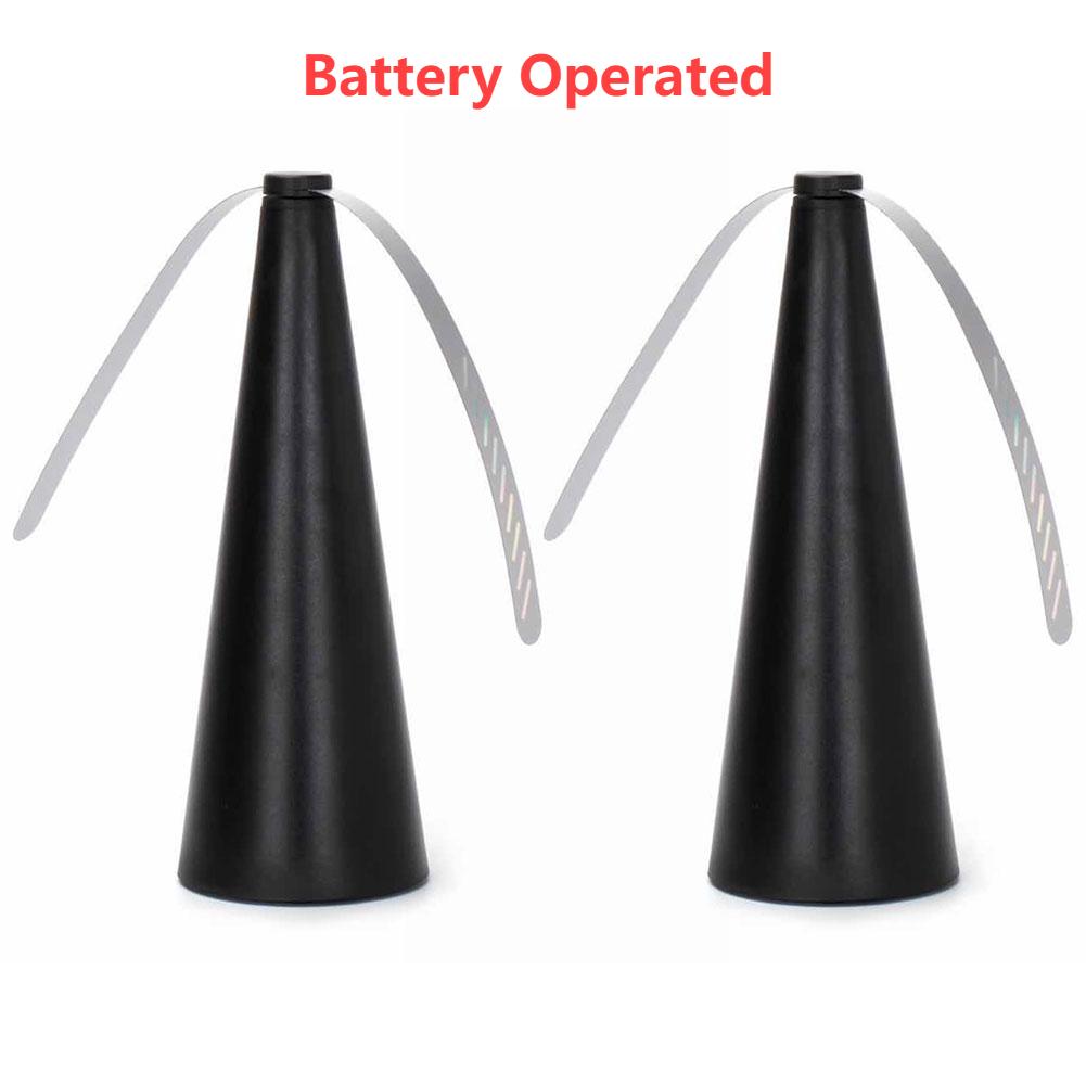 1/2PC Outdoor Fly Bug Repeller Kitchen Fly Repellent Fan Tabletop Electric USB/Battery Operated Food Protector Pest Control Tool