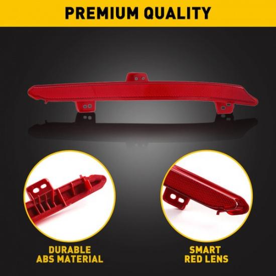 Fit 2018- Honda Accord Bumper Rear Reflector Light Lamp Passenger Tail Side