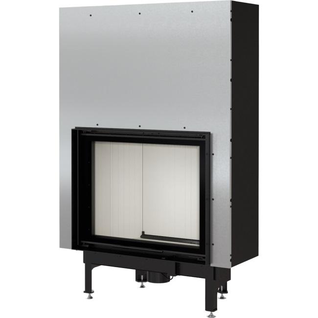 Steel fireplace KRATKI NADIA 13 kW Ø 200 Lift-up self closing door