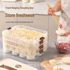 Dumpling & Wonton Freezer Storage Box: Moisture-Proof & Fresh-Keeping for Vegetables & Pastries