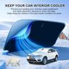 T TGBROS Windshield Sunshade Cover Custom Fit 2015-2018 Bmw X4 Accessories Foldable Visor Reflective Polyester Visor Heat-Proof Sunscreen