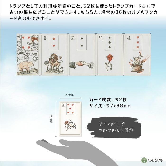 Maybe Lenormand Lenormand Card Fortune Telling, with Japanese Instructions, Authentic