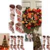 Festive 2 Meter Christmas Ribbon Banner Featuring Joyful Christmas Letters For Gifts